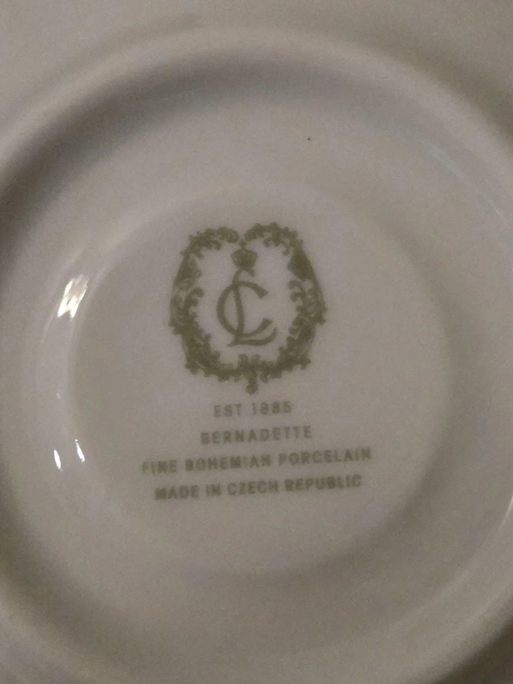 White Porcelain Coffee Service Set with Gold Trim BERNADETTE